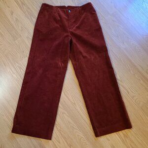 VINTAGE J. PETERMAN GARBO WIDE LEG CORDUROY PANTS VELLUTO DUCA VISCONTI sz 12